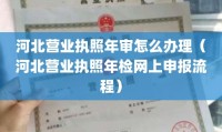 营业执照网上年检流程 营业执照网上年检流程是怎样的